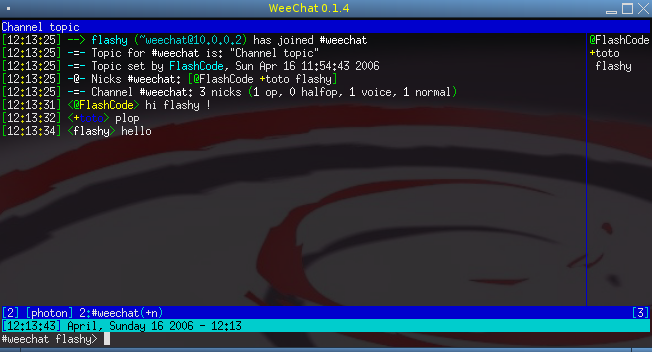 WeeChat 0.1.4