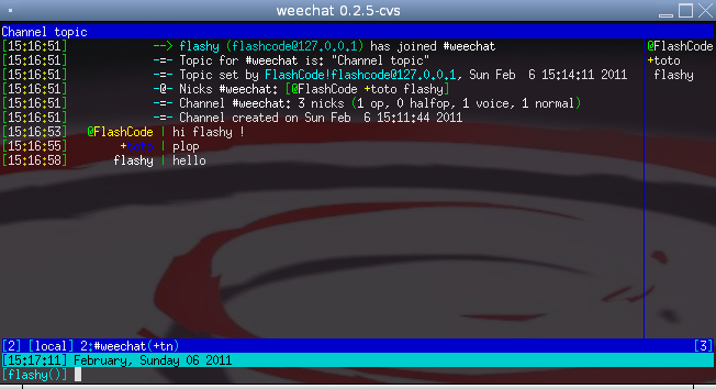 WeeChat 0.2.5