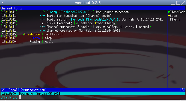 WeeChat 0.2.6