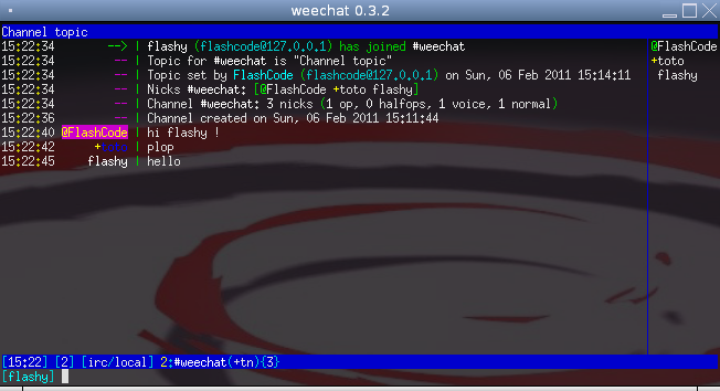 WeeChat 0.3.2
